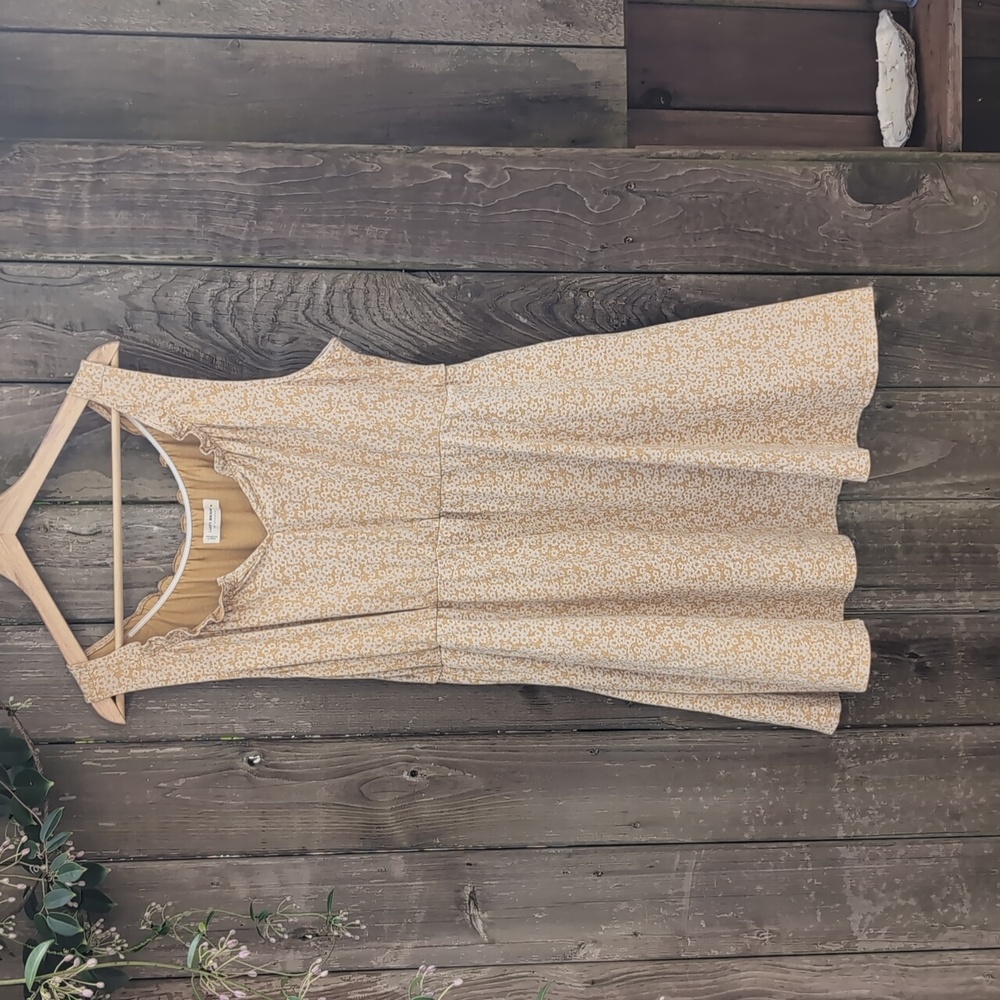 Lucky Brand - Yellow Floral Dress - Size XL